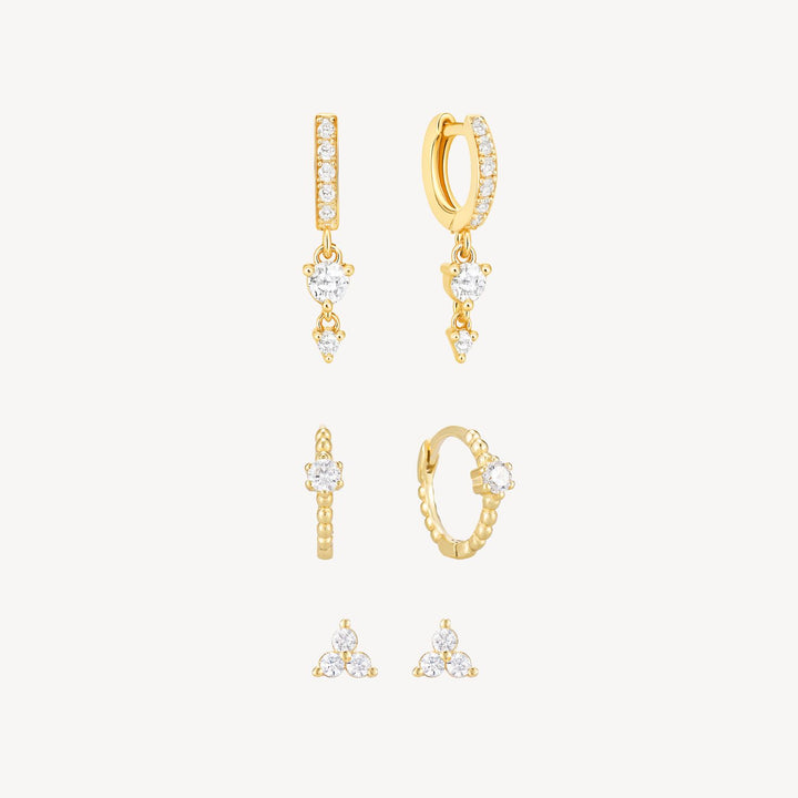Everyday Sparkle Trio Set Gold