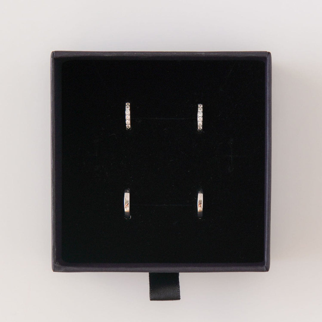 Everyday Essential Huggie Set Silver