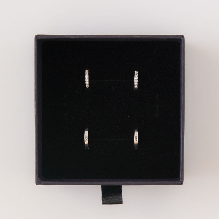 Everyday Essential Huggie Set Silver