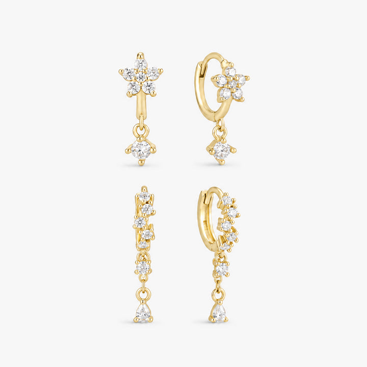 Floral Sparkle Duo Set Gold