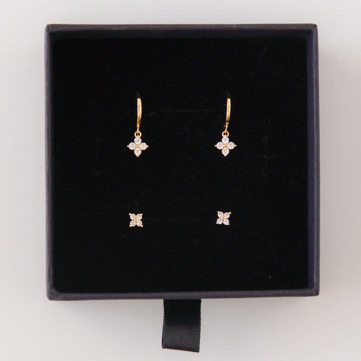 Flora Earring Set Gold