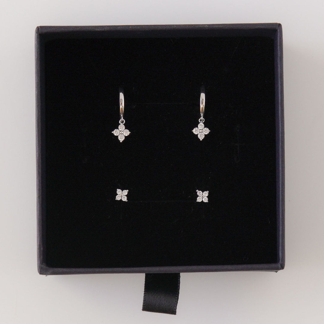 Flora Earring Set Silver