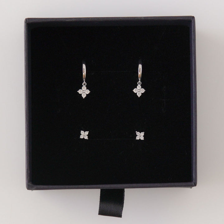 Flora Earring Set Silver