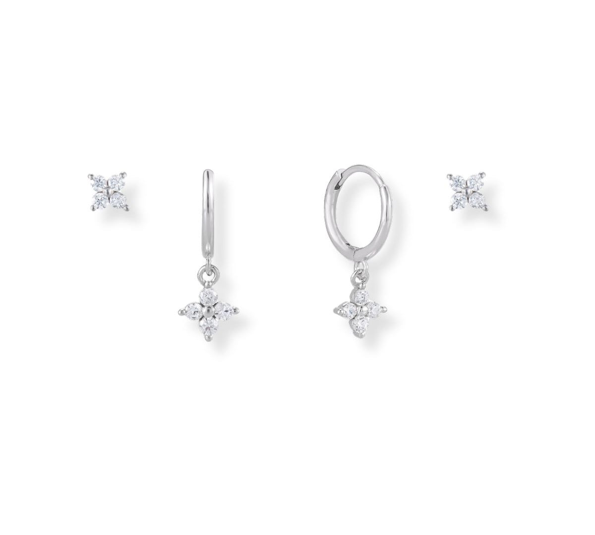 Silver Ear Stack Earring Stacks | 18k Gold & Sterling Silver – LYANG & CO.