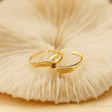 Diana Sunrise Sculpture Verstellbarer Ring Gold