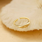 Diana Sunrise Sculpture Verstellbarer Ring Gold