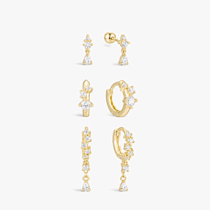 Signature Floral Trio Set Gold