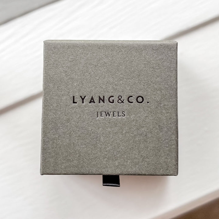 Beaded Heart Huggie Set Gold