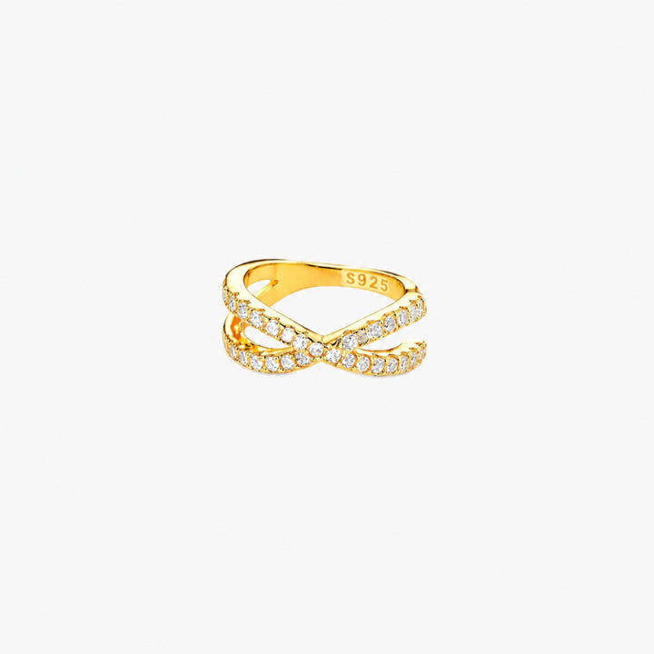Lyra Criss-Cross Gold Ear Cuff