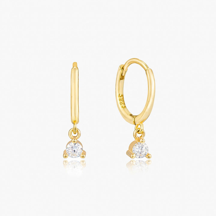 Melia Gold CZ Drop Earrings