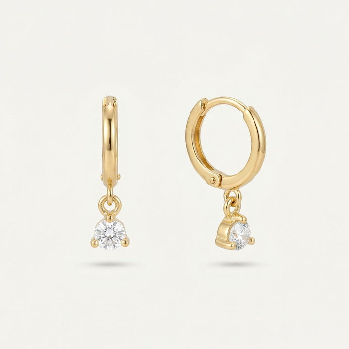 Melia Gold CZ Drop Earrings