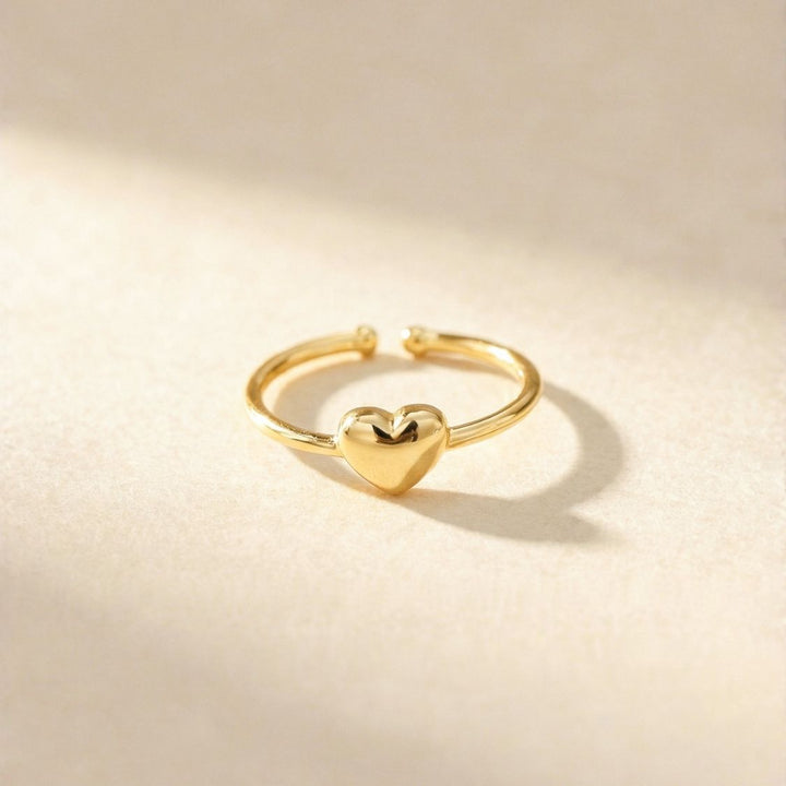 Mila Puff Heart Ring - Adjustable