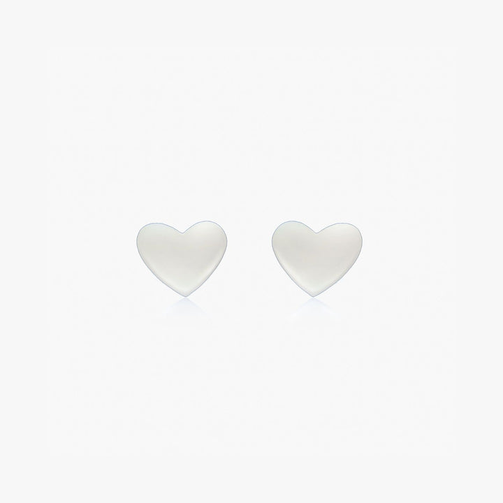 ميلي القلب أقراط فضية