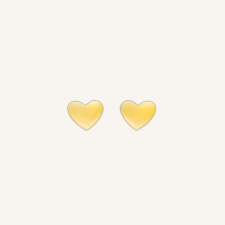 Millie Gold Heart Stud Earrings