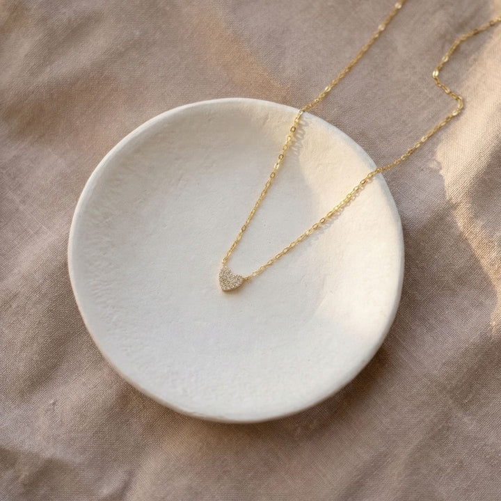 Mira Gold Heart Necklace