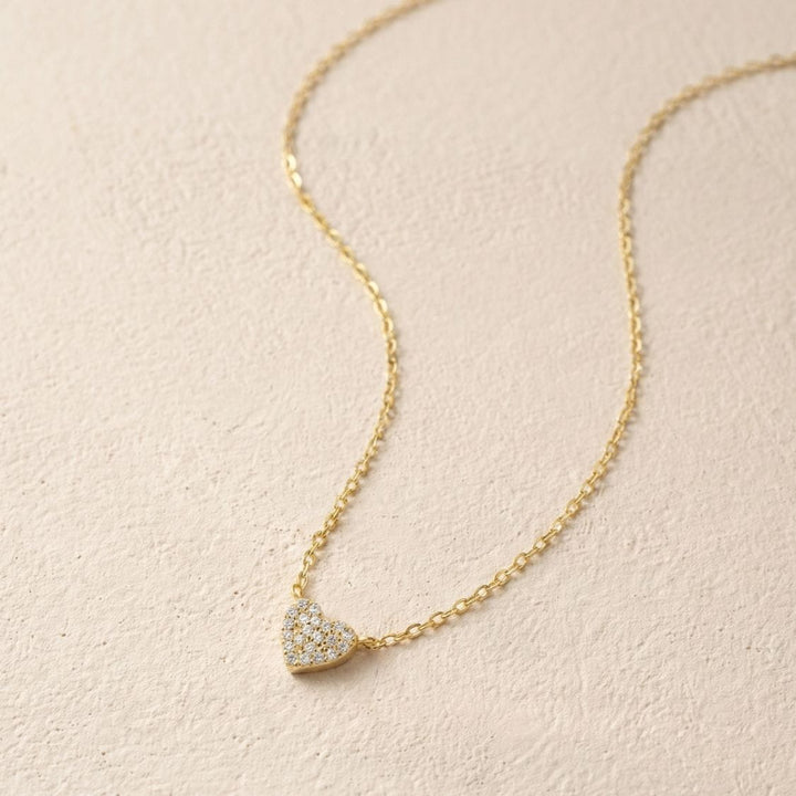  Mira Gold Heart Necklace