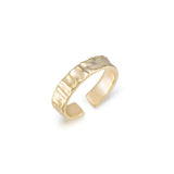 Diana Sunrise Sculpture Verstellbarer Ring Gold