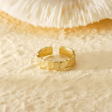 Diana Sunrise Sculpture Verstellbarer Ring Gold