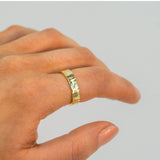 Diana Sunrise Sculpture Verstellbarer Ring Gold