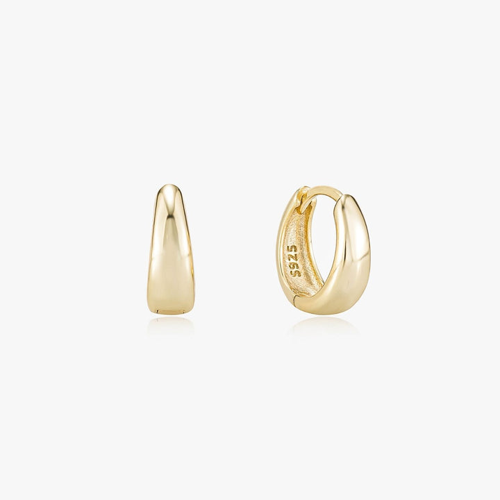Nora Gold Huggie Earrings 8.5mm