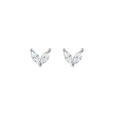 Rylee Wing Stud Earrings Silver