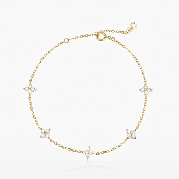 Rosie Gold Flower Bracelet