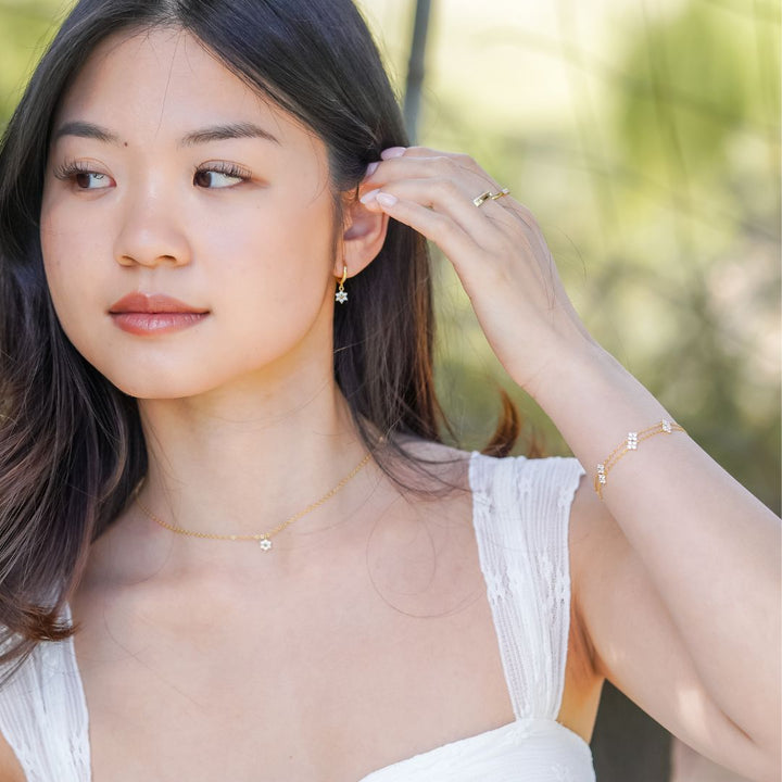 Rosie Gold Flower Bracelet