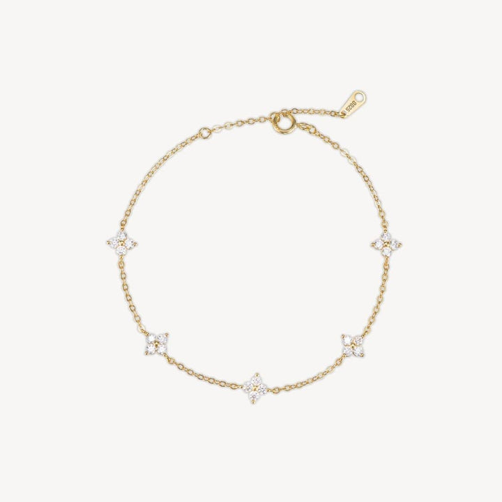 Rosie Gold Flower Bracelet