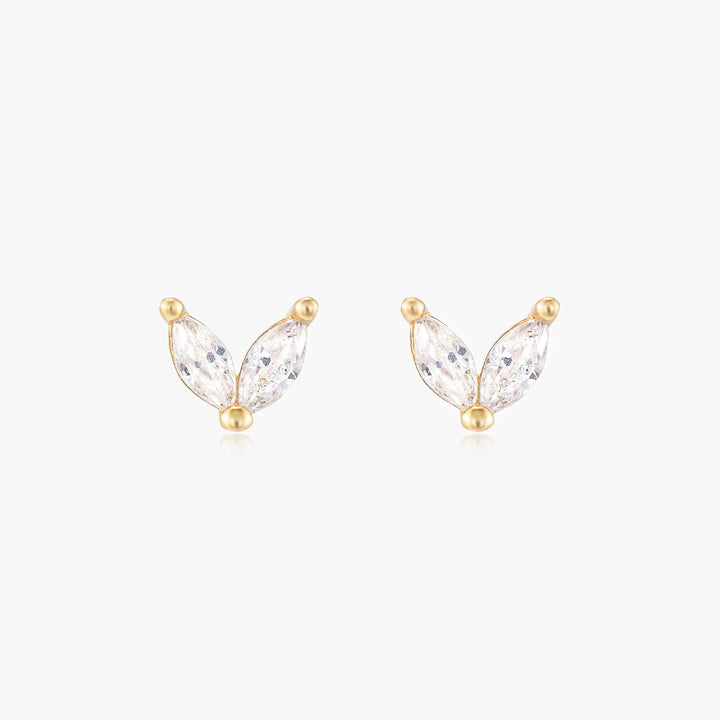 Rylee Gold Butterfly Stud Earrings