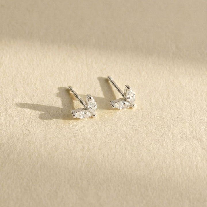 Rylee Silver Butterfly Stud Earrings