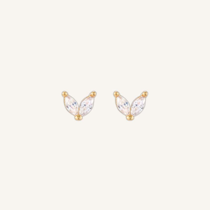 Rylee Gold Butterfly Stud Earrings
