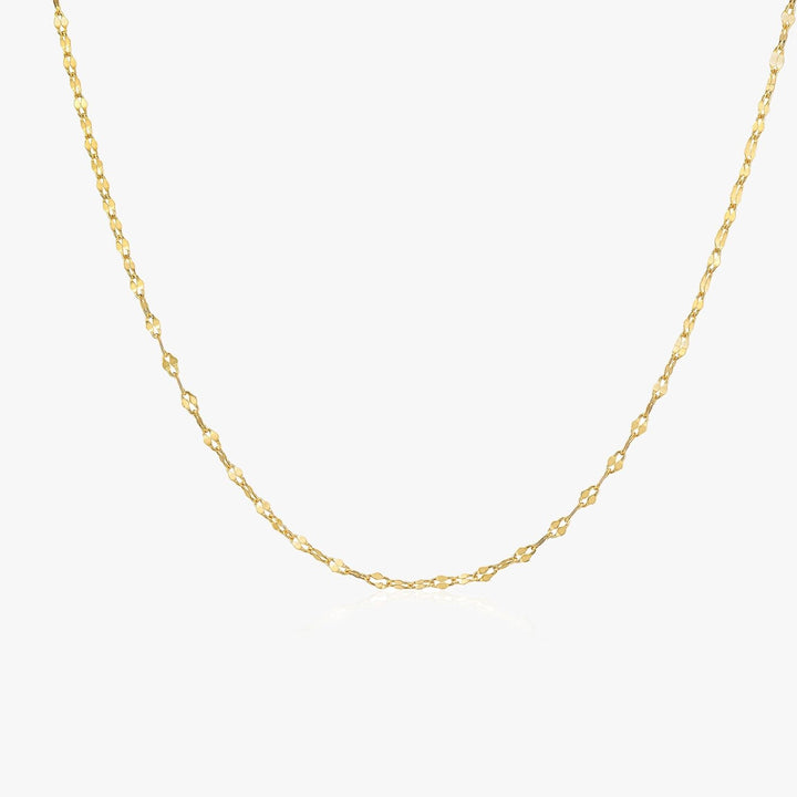 Sage Gold Petal Chain Necklace