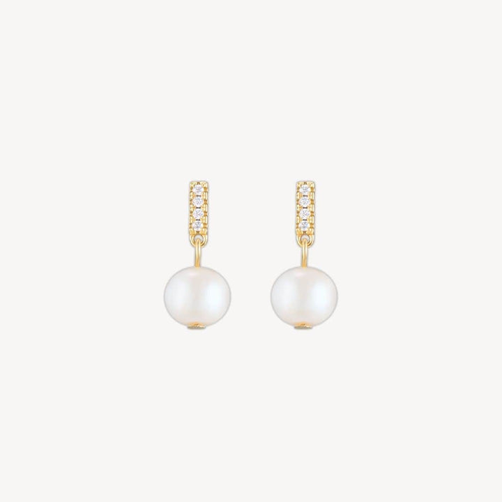 Sena Gold Pearl Drop Earrings