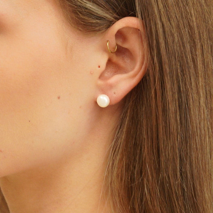 Seraphina 2-in-1 Pearl Drop Earrings Gold