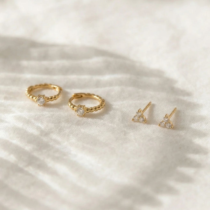 Signature Sparkle Earring Set Gold