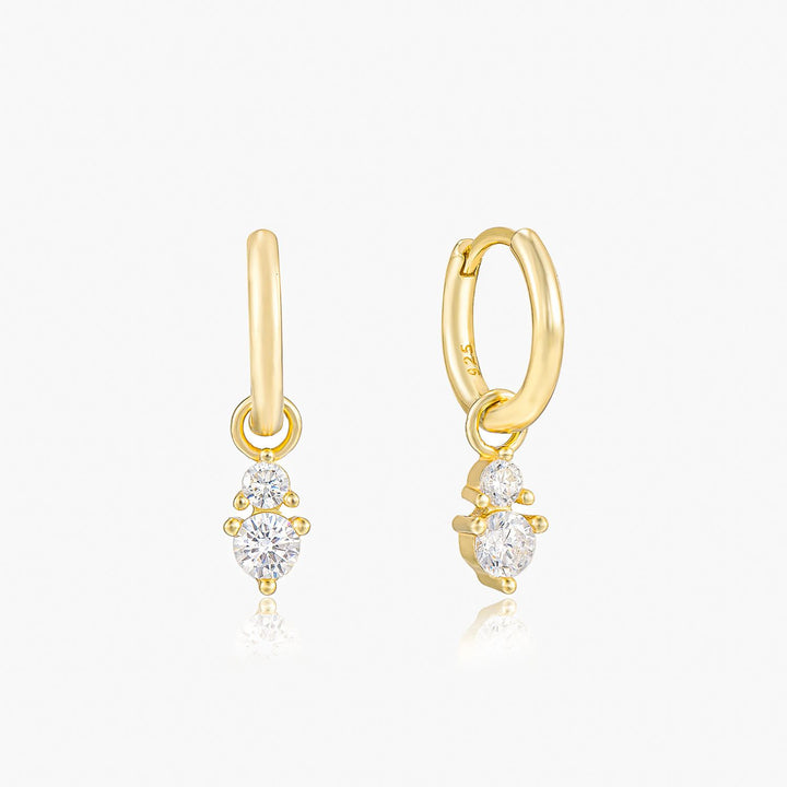 Skylar Gold Drop Hoop Earrings