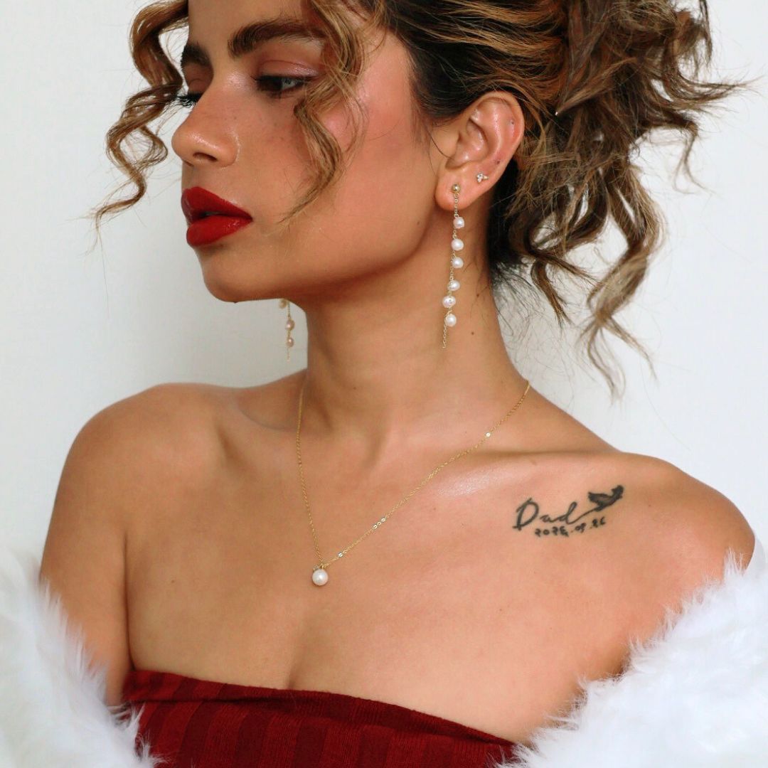 Solange Luxe Gold Pearl Drop Earrings-Sterling Silver Earrings-LYANG & CO.