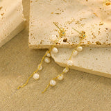 Solange Pearl Earrings Gold