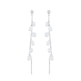 Solange Pearl Earrings Silver