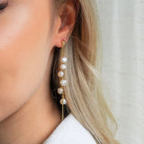 Solange Pearl Earrings Gold