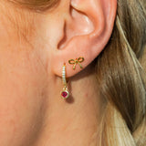 Sonya Pettie Bow 18K Gold Sud Earrings