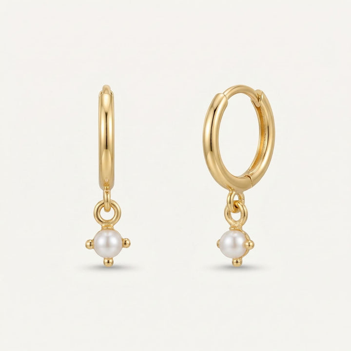Sophie Gold Pearl Drop Earrings