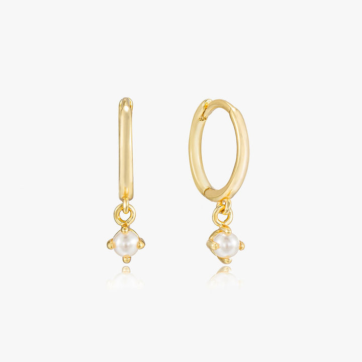 Sophie Gold Pearl Drop Earrings