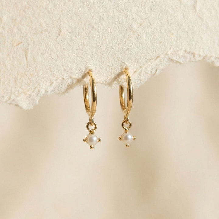 Sophie Gold Pearl Drop Earrings