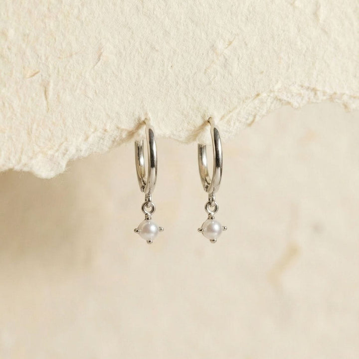 Sophie Silver Pearl Drop Earrings