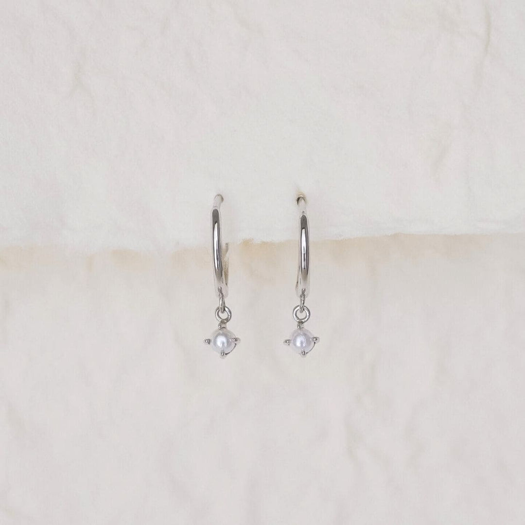 Sophie Silver Pearl Drop Earrings