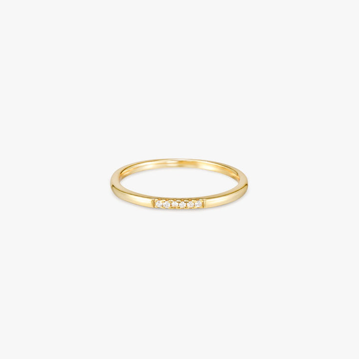 Sylvie Gold Pave Ring