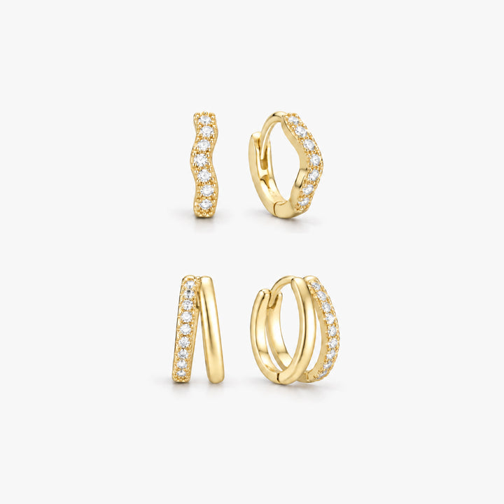 Modern Sparkle Duo Set Gold