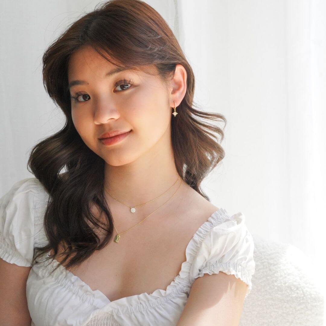 Astrid Starburst Gold Drop Huggie Hoop Earrings-Sterling Silver Earrings-LYANG & CO.