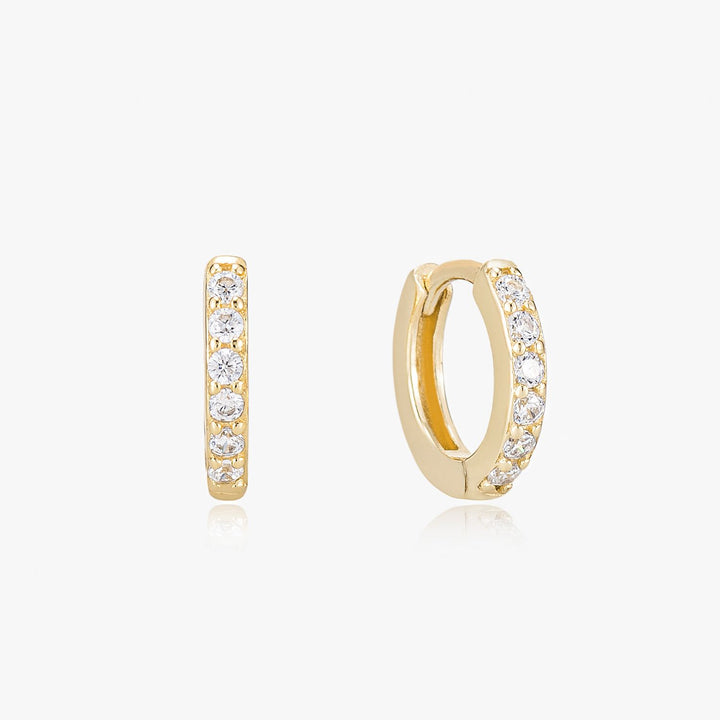 Viktoria Gold Huggie Earrings